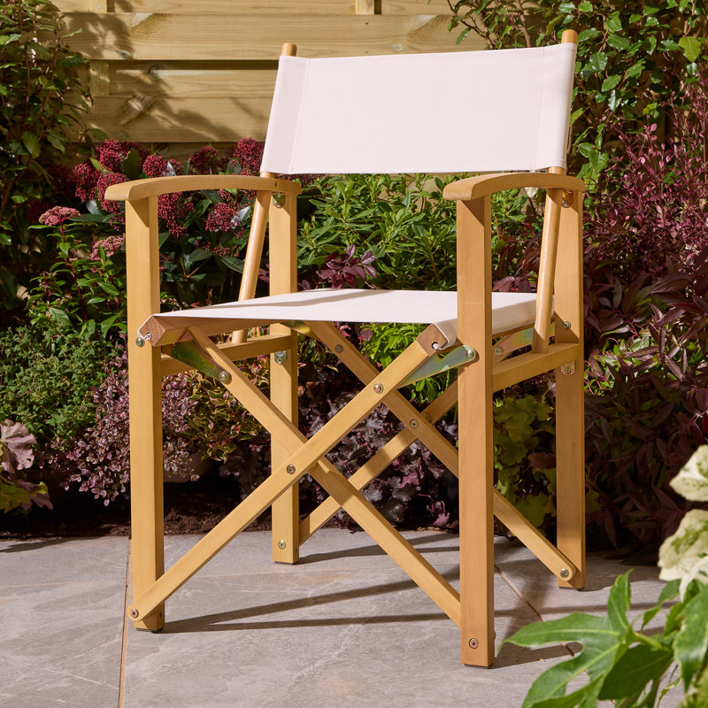 Rowlinson Ascot Folding Director's Chair, Natural