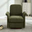 Fauteuil d'appoint pivotant avec base en bois