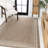 Caherty Lido Traditional Casual Pinstripe Border Beige/Cream Indoor/Outdoor Rug-562900841