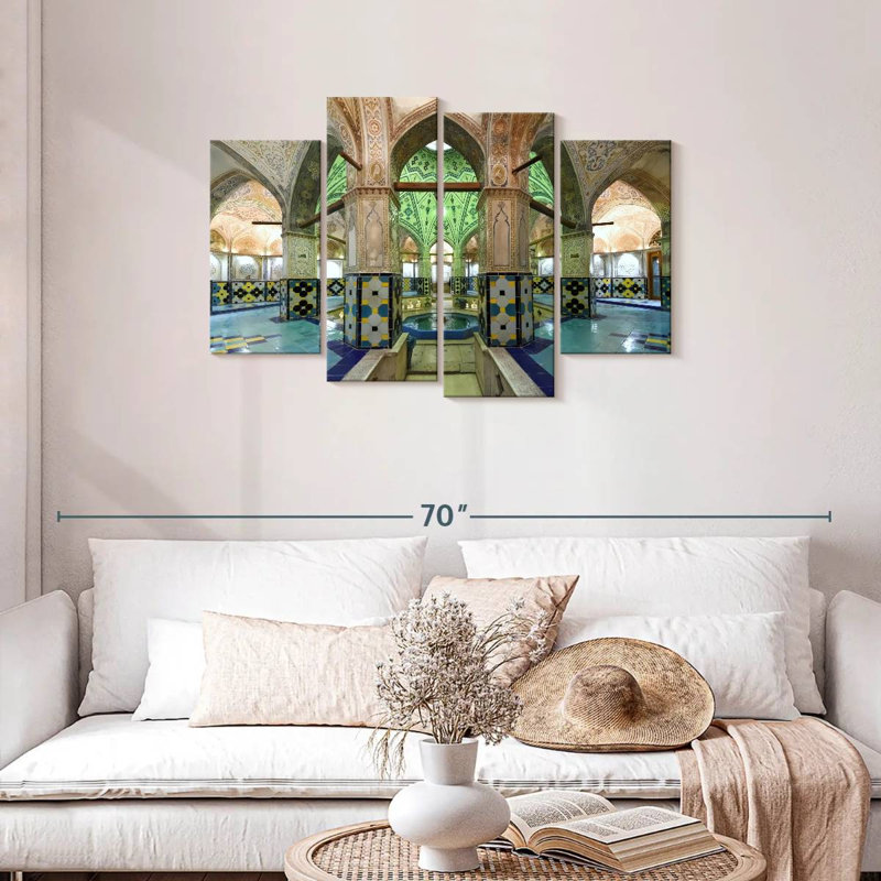 Lilie Sultan Amir Ahmad Bathhouse, H 27 po x l 43 po