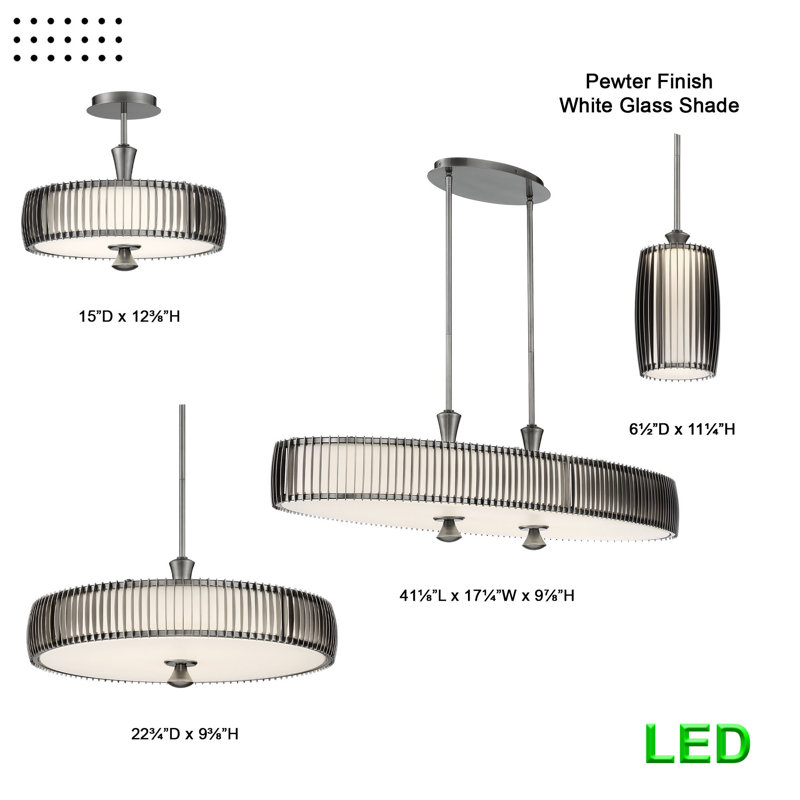 Luminaire suspendu tambour 1 lumière