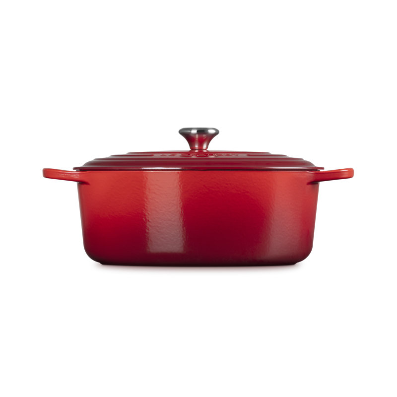 Le Creuset Enameled Cast Iron Oval Dutch Oven with Lid, 8 quarts, Cerise