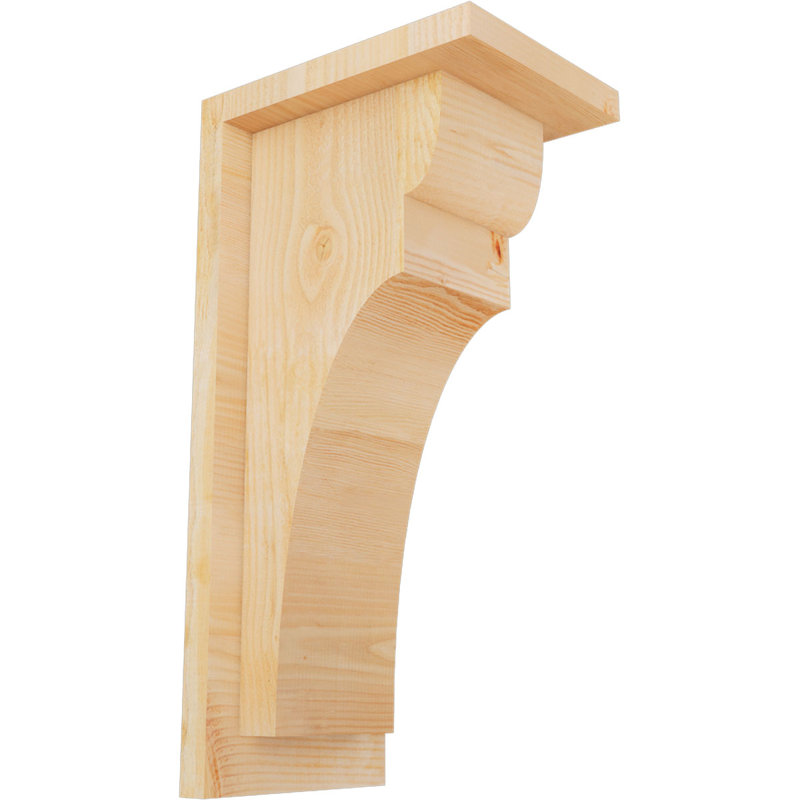 Yorkshire Yorktown avec plaque arrière, H 16 po x l 6 po x P 8 po, Sapin de Douglas, Sciage brut