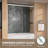 ZEAFIVE Bath Tub Shower Door 56-60 in. W x 62 in. H Semi-Frameless Double Sliding Tub Door for Shower-92694315