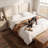 Melaya Wingback Upholstered Platform Bed Frame-640475837-653332743