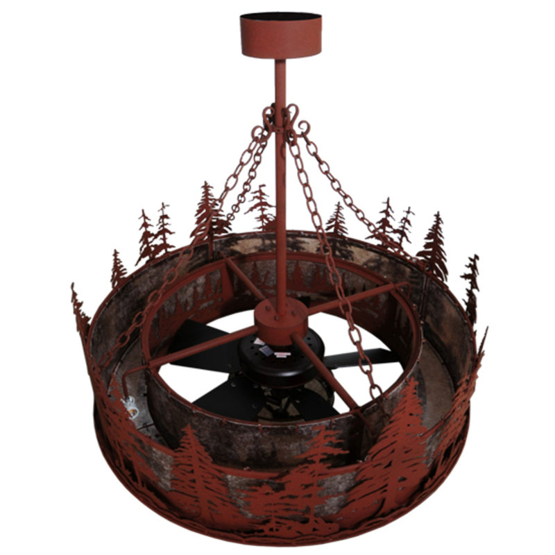Tall Pines Downrod Ceiling Fan
