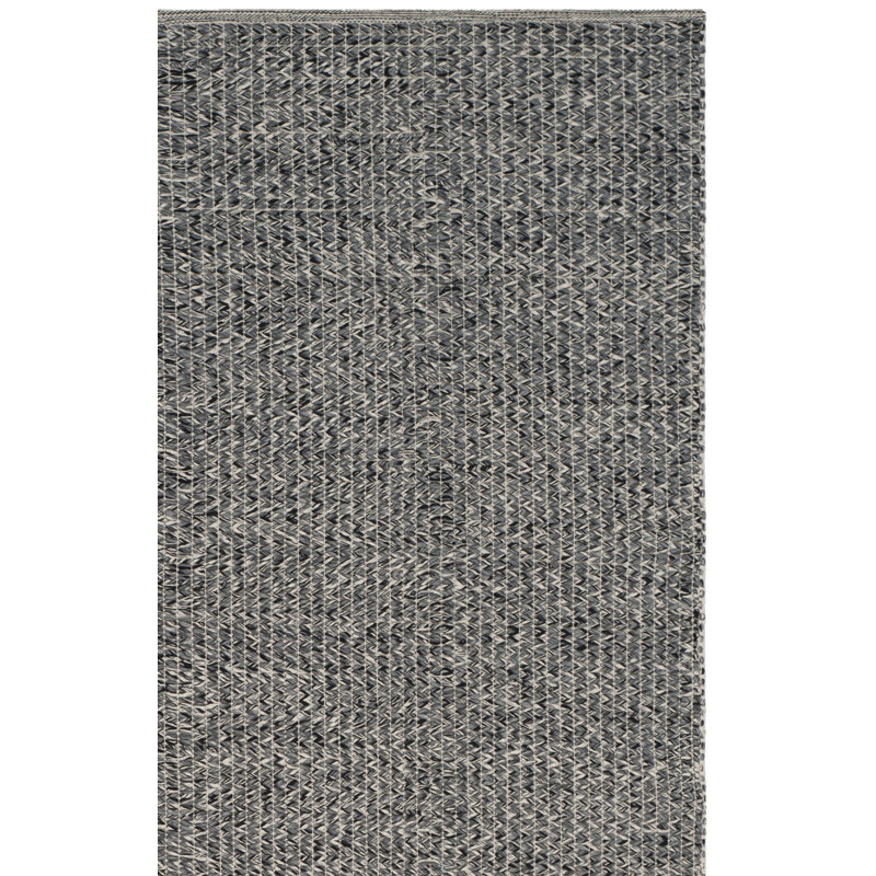 Alphy Hand Woven Cotton Abstract Rug, Rectangle 4' x 6'