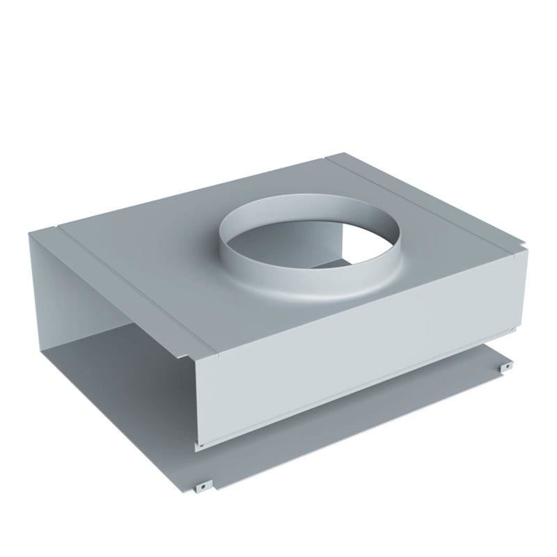 Wall Mount Recirculation Deflector for 8 Inch Ducting