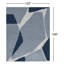 Tapis bleu clair / bleu marine / ardoise en laine touffeté à la main Abstract-42972107