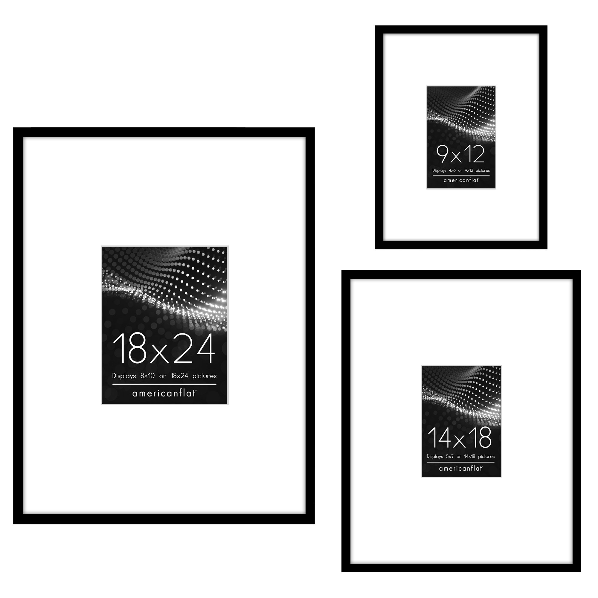Ebern Designs Tisiphone Set of 3 Picture Frames - Gallery Wall Frame ...