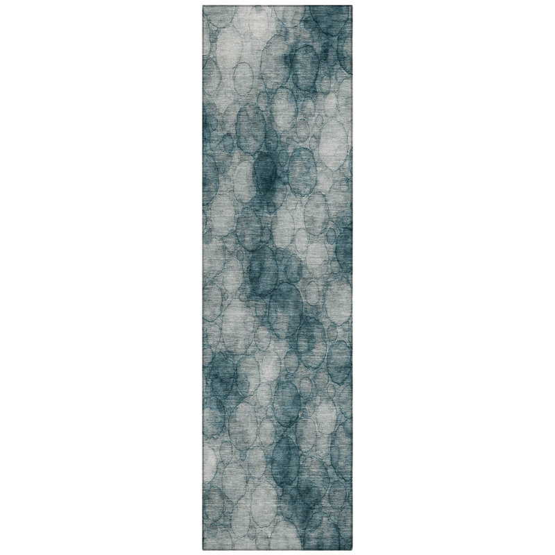 Machine Washable Indoor/Outdoor Chantille ACN2424 Abstract Rug, Runner 2'3" x 7'6"