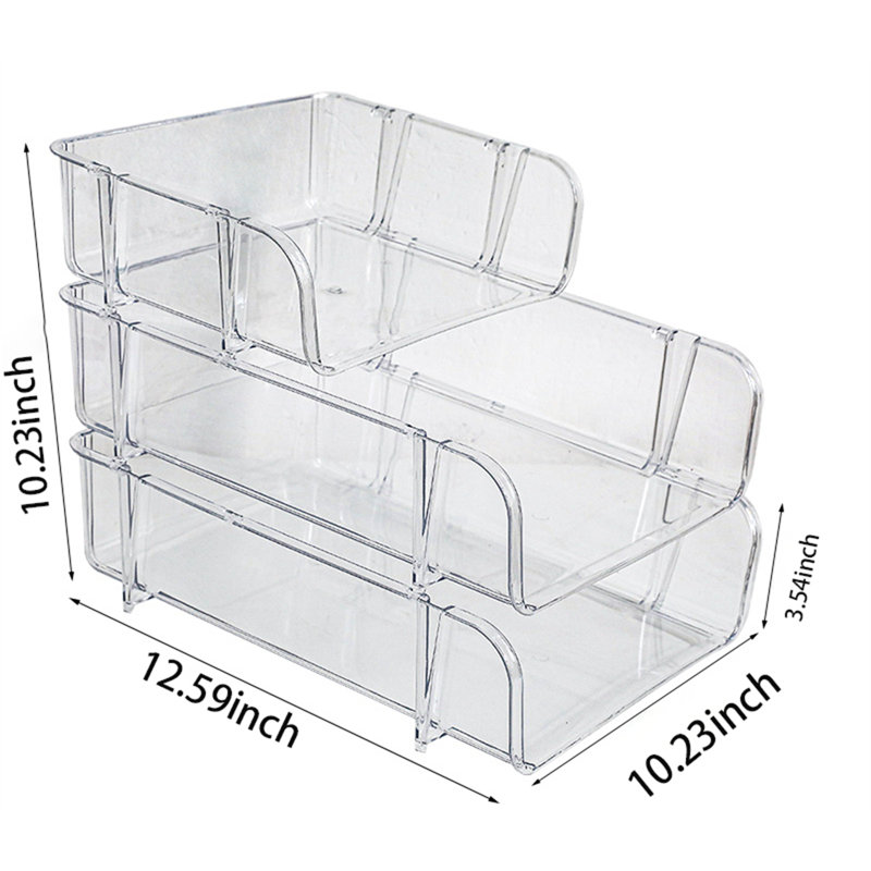 Lelyn Plastic Stackable File Organizer