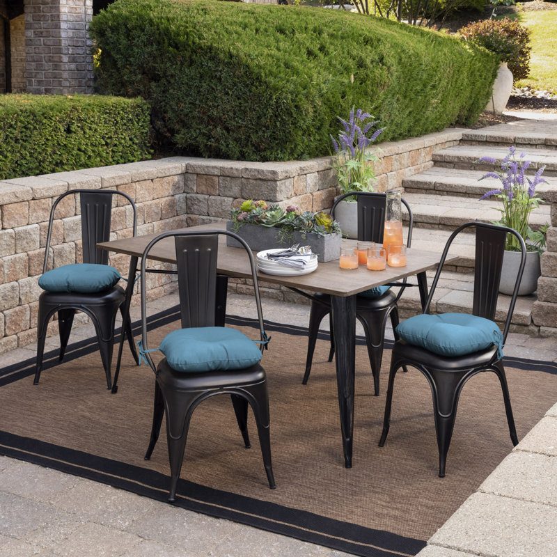 ARDEN Outdoor Seat Cushion, Light Blue