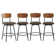 Putney Swivel Upholstered Counter Stool with Metal Frame
