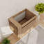 Base de meuble-lavabo mural 30 po avec 2 portes et 1 tablette latérale réglable