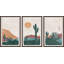 A Desert Oasis - 3 Piece Single Picture Frame Painting-73013885