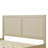 Solid Wood Platform Bed With Rattan-91836149