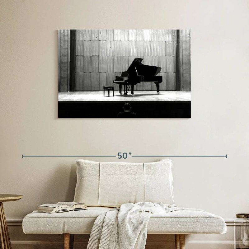 Piano à queue noir Abarca, H 26 po x l 39 po