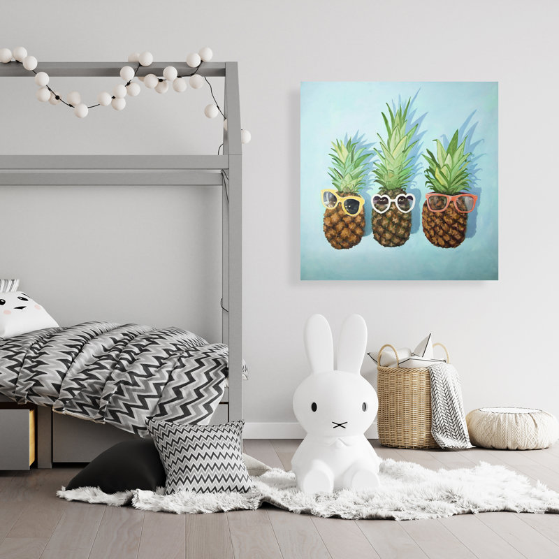 Été ananas - Toile de gastronomie exotique pour la décoration intérieure