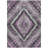 Machine Washable Indoor/Outdoor Xhevrie Lavender Rug-1942346425