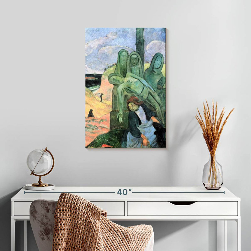 Leisha, le Christ vert, H 24 po x l 16 po