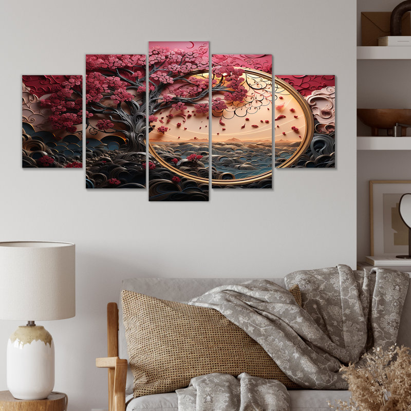 «Red Flower», art floral