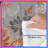 Orange Gray Floral Pattern Comforter-123325122