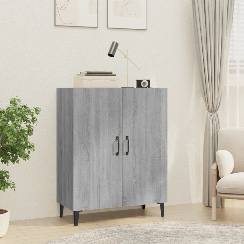 Sideboard Engineered Wood, Grey Sonoma
