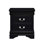 Classic Louis Philippe Style Nightstand With 2 Drawers, Traditional Design And Elegant Black Finish For Bedroom Furniture