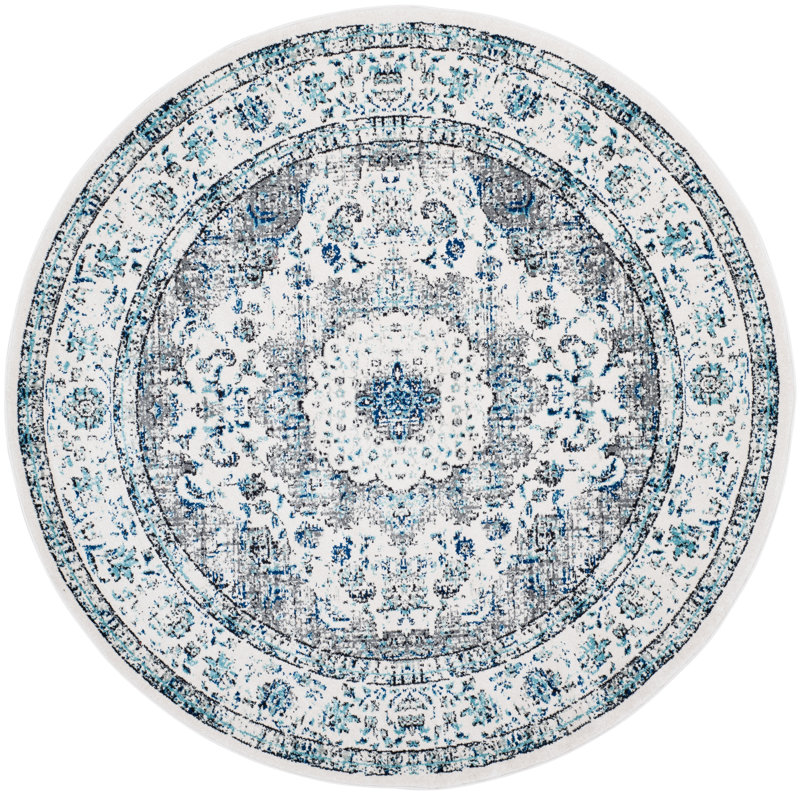 Tynemouth Oriental Area Rug, Round 201 cm