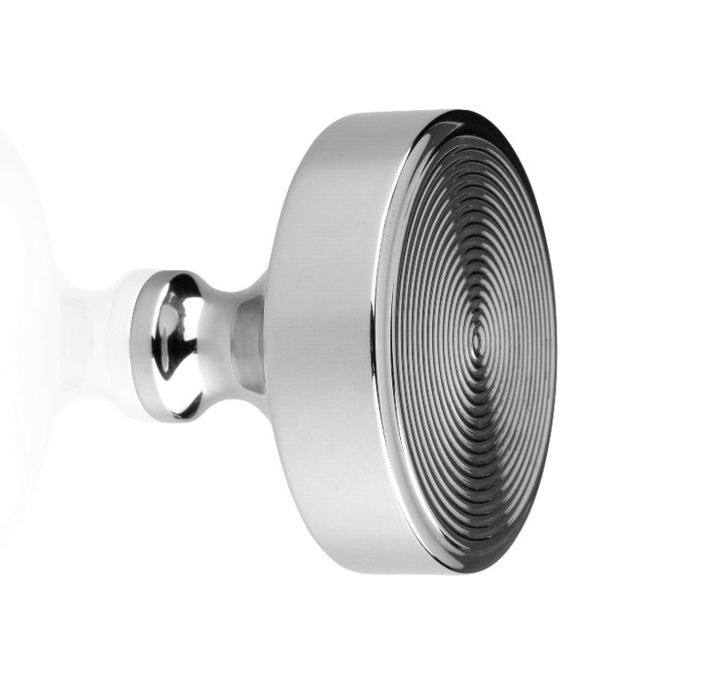 Poignée ronde Raga, Chrome brillant, H 1,26 po x l 1,25 po x P 1,25 po