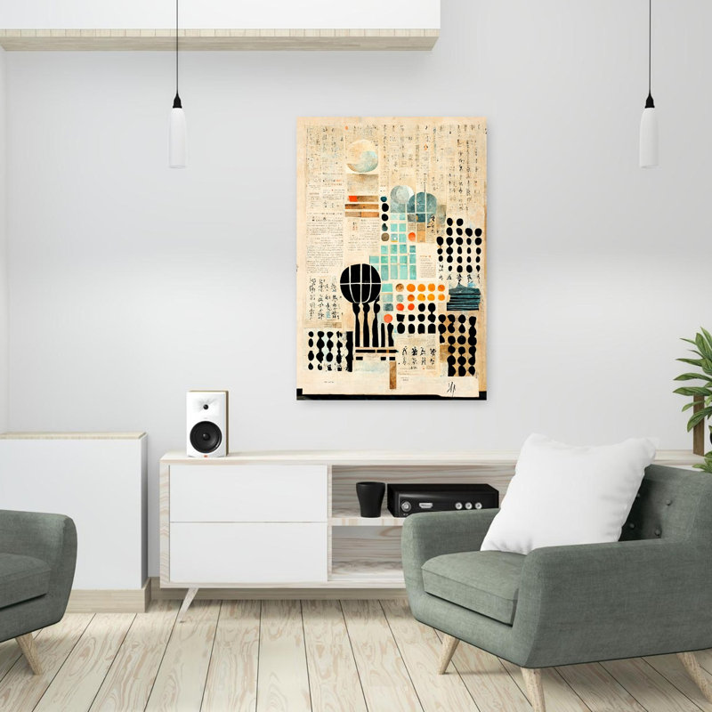 Art contemporain abstrait coloré, H 36 po x l 24 po