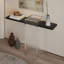 Console moderne en bois massif noir-519605975