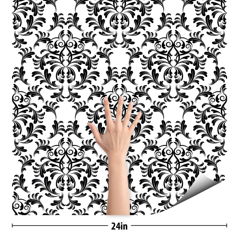 Carreau de papier peint Ostrowski, L 126 po x l 24 po