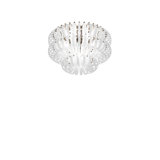 Ecos Ceiling Lamp 60A White Striped Glossy Chrome E26 Ul