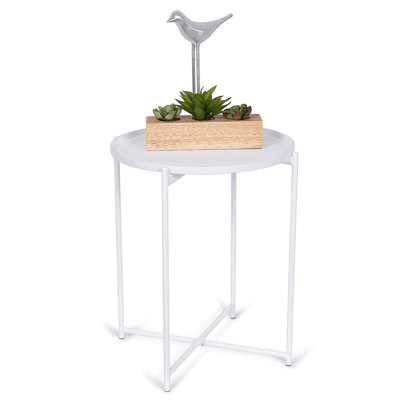 Solid Wood Tray Top End Table