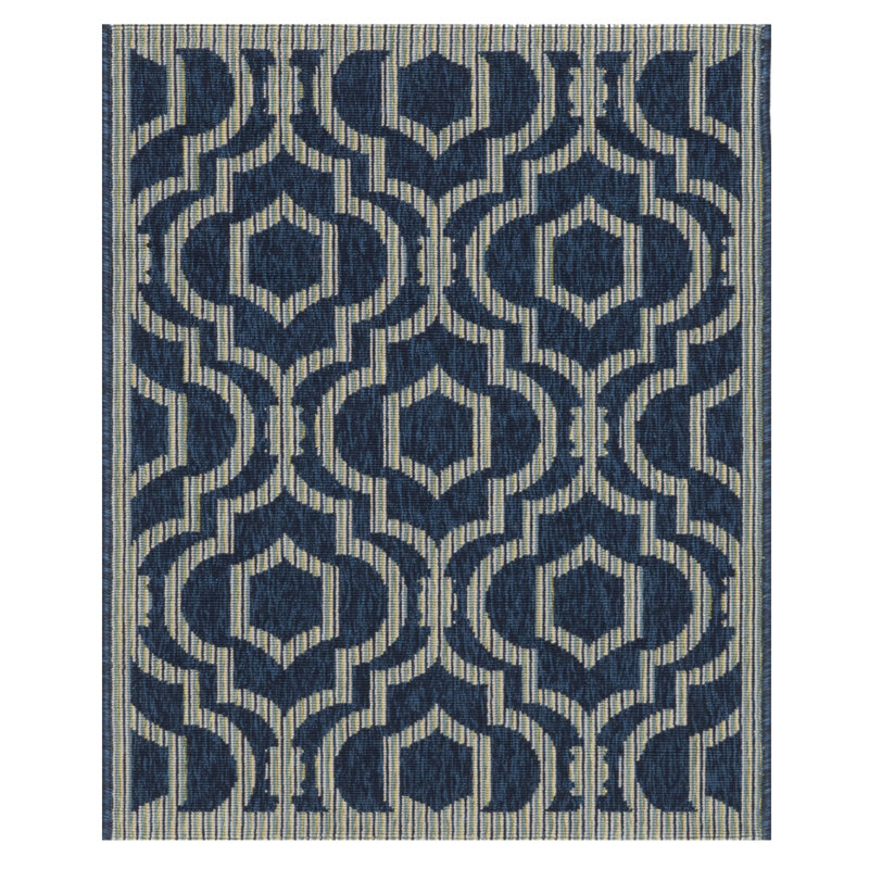 Tapis bleu marine, Rectangle 2 pi 7 po x 3 pi 3 po