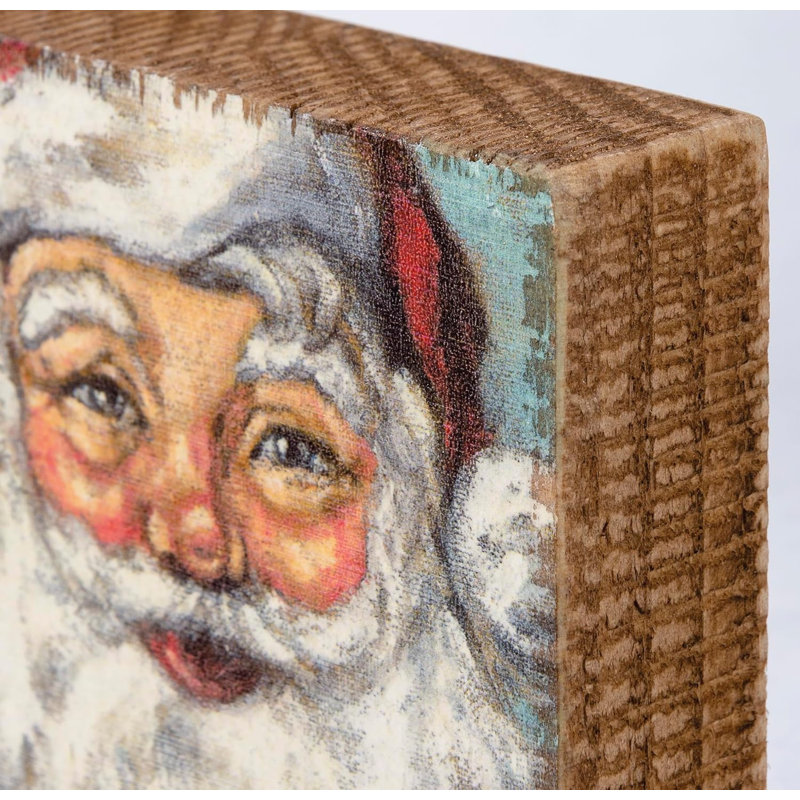  Panneau de Noël Santa Block
