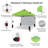 10 Ft. W x 10 Ft. D Steel Pop-Up Canopy Beach Tent with 1 Side Wall-108163934