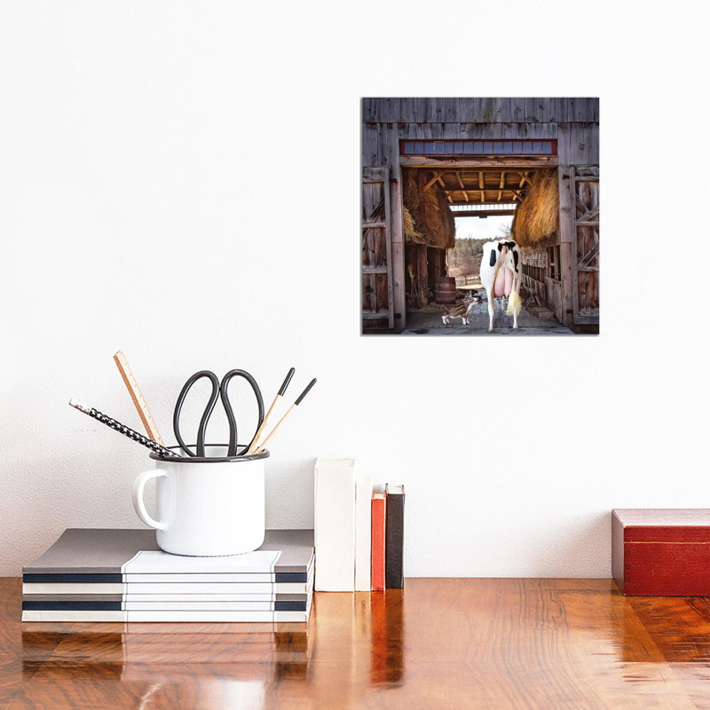Barn Friends 1 Piece Wrapped Canvas Wall Art, 30.48cm H x 30.48cm W x 1.905cm D