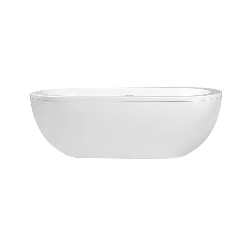Sacha 71'' x 34'' Freestanding Soaking Acrylic Bathtub