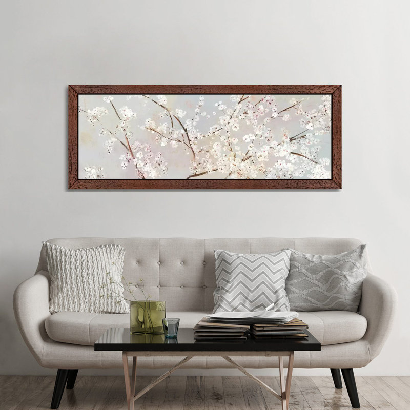 Bloomingdale by Asia Jensen - Print on Canvas, 60.96cm H x 182.88cm W x 3.81cm D, Brown Floater Framed