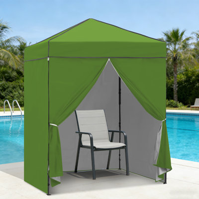6x4ft Pop Up Canopy Tent with 4 Removable Sidewalls, Easy Up Canopies Gazebos
