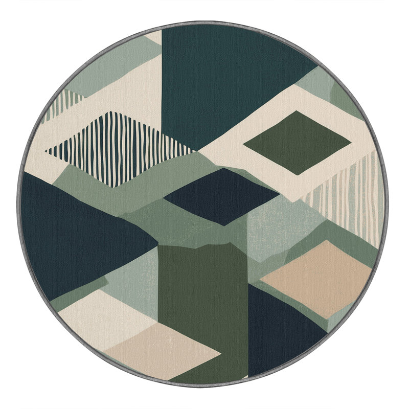 Aurora Journey Rug, Round 7'