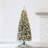 Home Heritage Pine 5' Artificial Corner Flocked Christmas Tree Prelit 100 LEDs