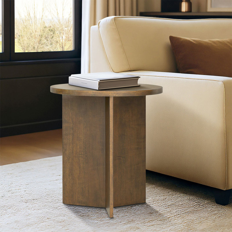 Table d'appoint Sadie, brun noyer, Noyer brun