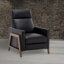 Fauteuil inclinable en cuir Richland - noir