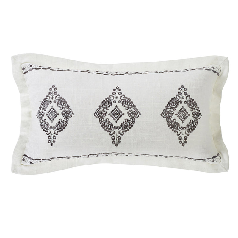Charlotte Embroidered Throw Pillow