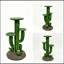 Support pour plante cactus saguaro en résine de 81 cm (32 po) avec 3 étagères à plusieurs niveaux, sculpture, porte-pot de fleurs, résistant aux intempéries, pour l'extérieur