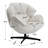 Upholstered Tufted Swivel Accent Chair-1968935265